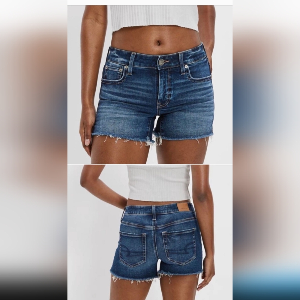 AEO Dark Wash Denim Shorts Midi Boy